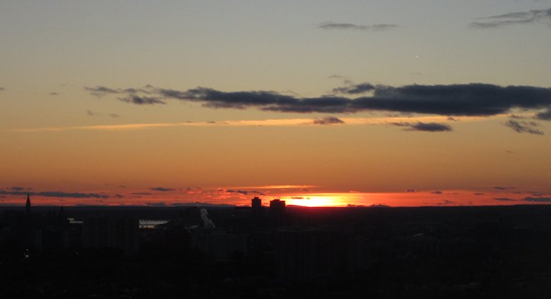 Sunset over Ottawa: 25th October 2013