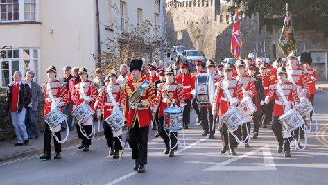 Military parade down Priory Hill (February 2009).